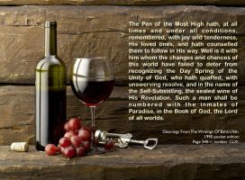 studio1world bahai inspired art - Spiritual wine.